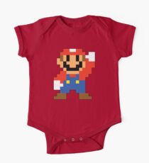 Super Mario Maker - Modern Mario Kostüm Sprite Baby Body Kurzarm
