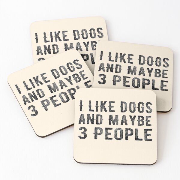Item preview, I like Dogs and Maybe 3 People  designed and sold by meedTee.