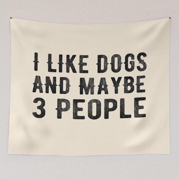 Item preview, I like Dogs and Maybe 3 People  designed and sold by meedTee.