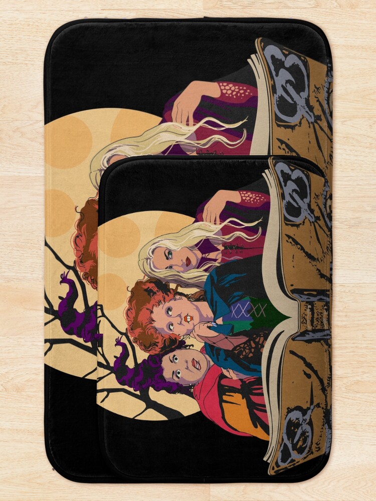 Thumbnail 5 of 6, Bath Mat, Hocus Pocus Sanderson Sisters designed and sold by DesignCats.