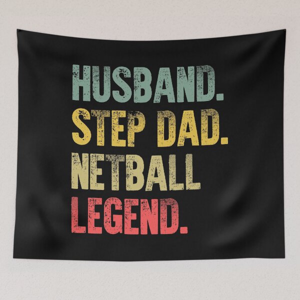 Item preview, Funny Men Vintage T Shirt Husband Step Dad Netball Legend designed and sold by Bendthetrend.