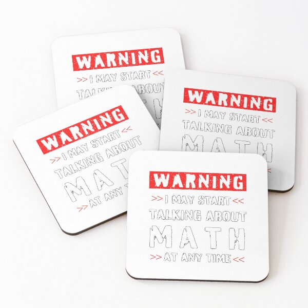 Item preview, Warning - math teacher designed and sold by EricaMinden.