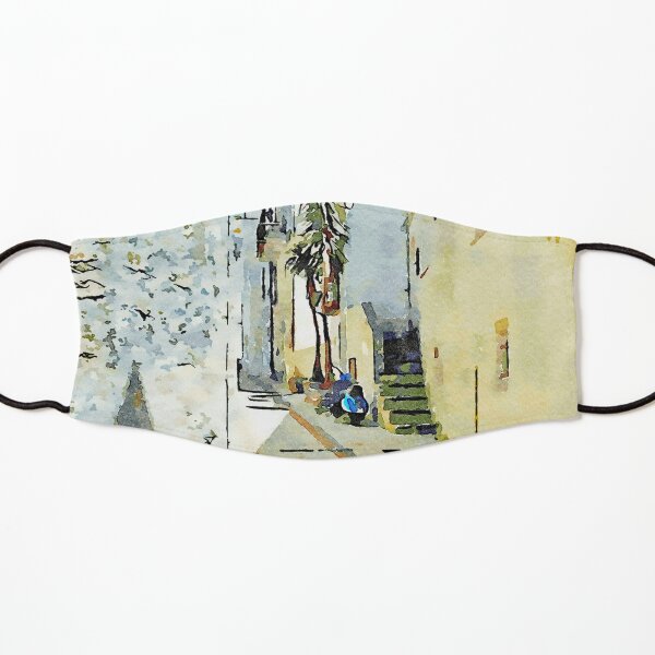 Tortora alley with scooter Kids Mask