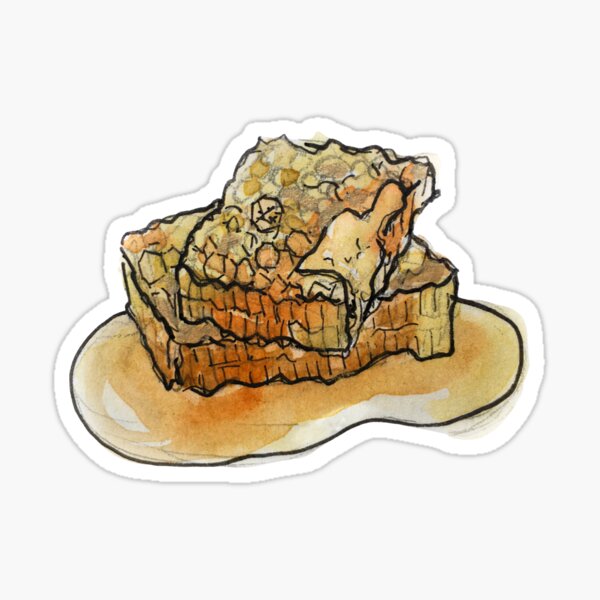 Item preview, Raw Honeycomb Illustration in Watercolor designed and sold by Regan Ralston.