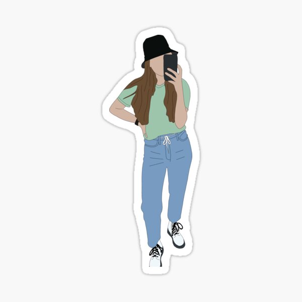 Tumblr Girl Sticker for Sale by Sophperez