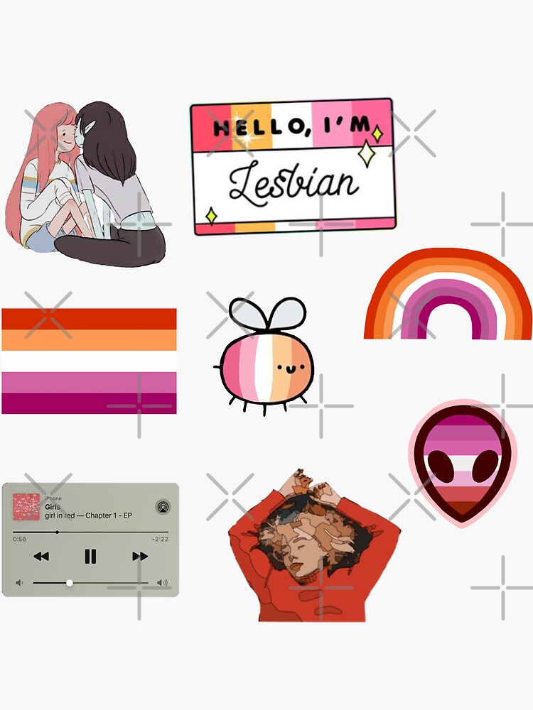 Pride Stickers Lesbian Sticker For Sale By Sistermoiyaa Redbubble