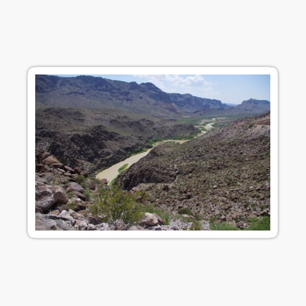Rio Grande River - US-Mexico Border - Rio Grande - Lajitas - West Texas Sticker
