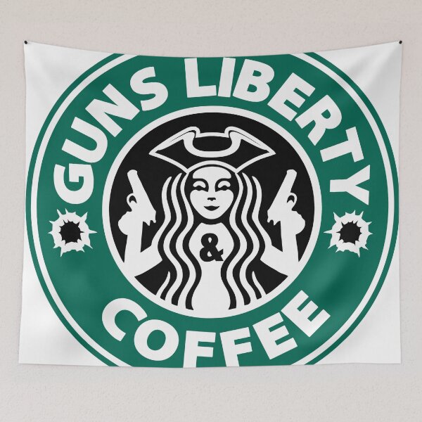 Item preview, Liberty, Guns and Coffee designed and sold by Fantastic Factory Shop For Nerds.