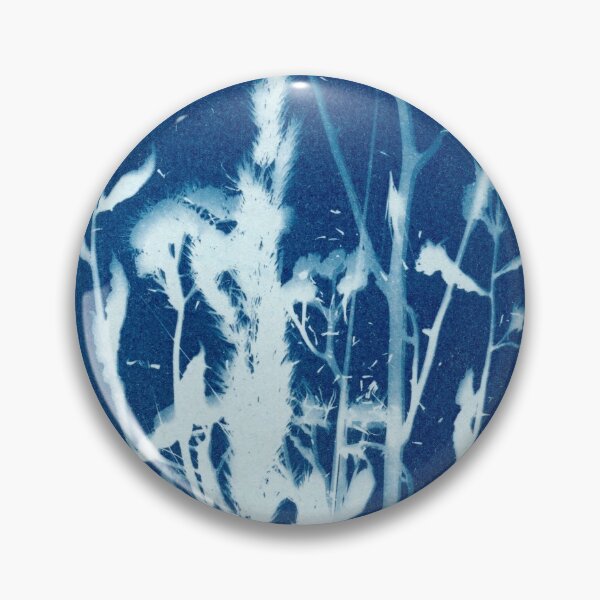 Item preview, Botanical blue floral vintage style handmade Cyanotype print 2020 ed. 16 designed and sold by KasparekFineArt.