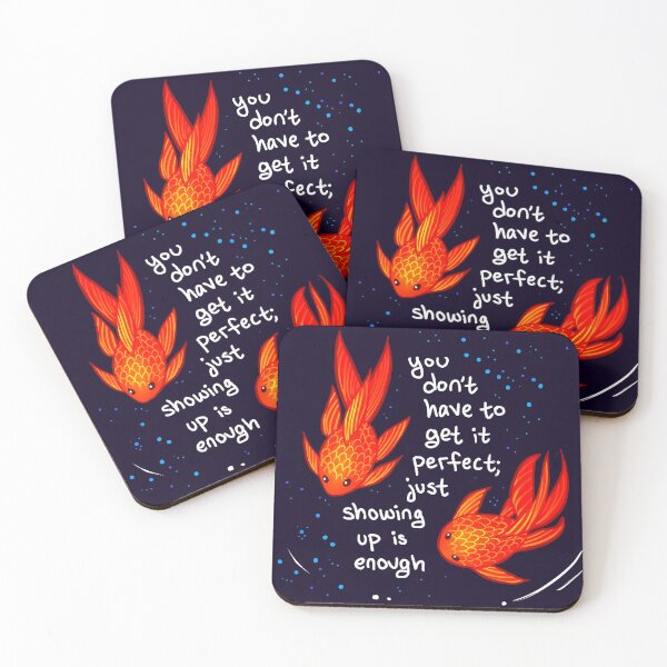 Item preview, "You Don't Have to Get it Perfect" Goldfish designed and sold by thelatestkate.