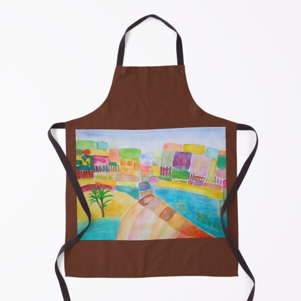 Aperçu de l'œuvre Village Méditerranéen - Hommage à Paul Klee créée et vendue par CarolineLembke.