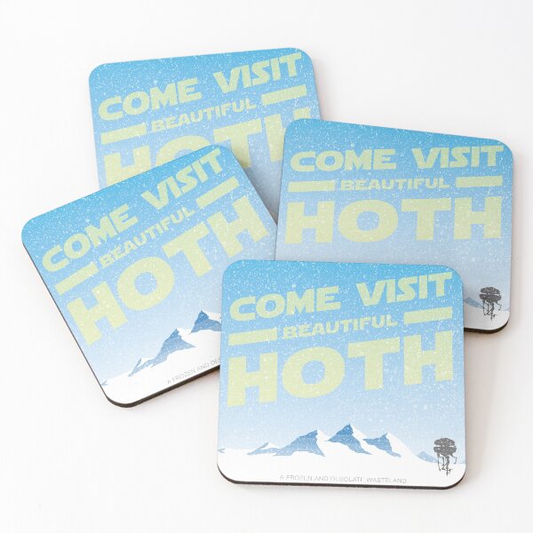 Item preview, Hoth travel poster designed and sold by talkdesigntome.