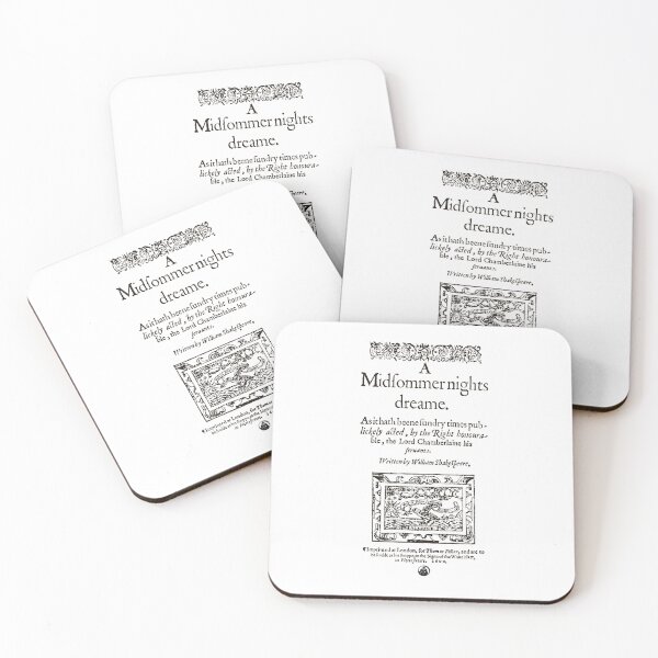 Item preview, Shakespeare A Midsummer Night's Dream Frontpiece - Simple Black Version designed and sold by Styled Vintage.