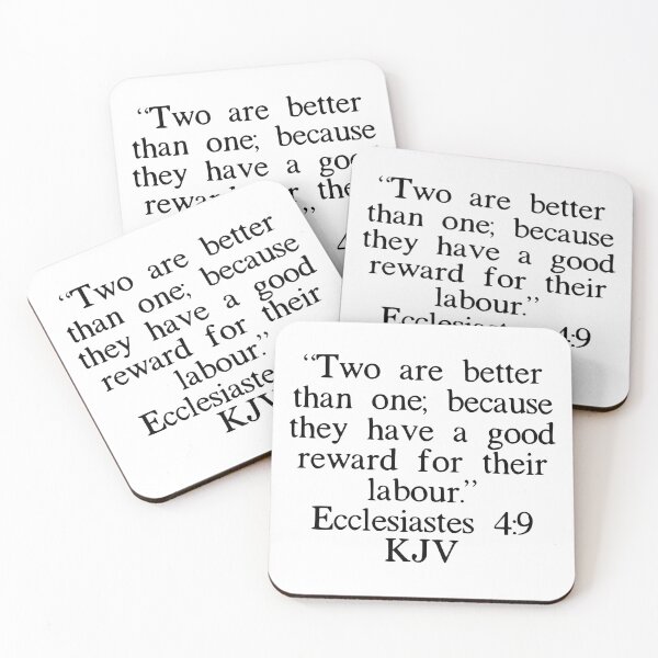 Item preview, Ecclesiastes 4:9 KJV designed and sold by IBMClothing.
