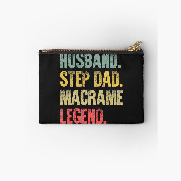 Item preview, Funny Men Vintage T Shirt Husband Step Dad Macrame Legend designed and sold by Bendthetrend.