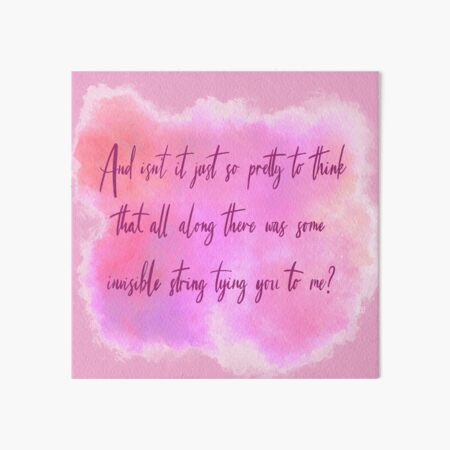 Invisible String Taylor Swift Lyrics Wall Art Poster For Swifties - Ink In  Action