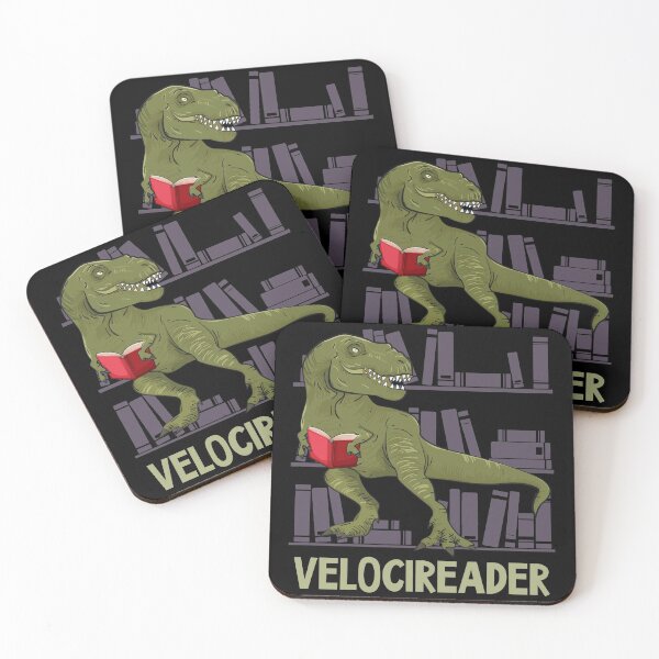 Item preview, Velocireader Dinosaur Book Lover designed and sold by whereismyrobot.