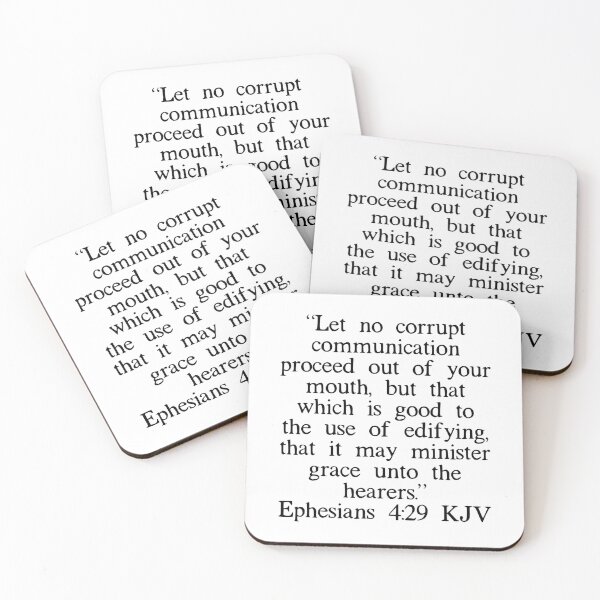 Item preview, Ephesians 4:29 KJV designed and sold by IBMClothing.