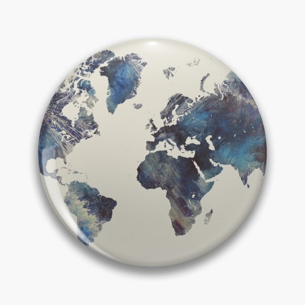 Artikelvorschau, Weltkarte 124 blau #worldmap #map entworfen und verkauft von JBJart.