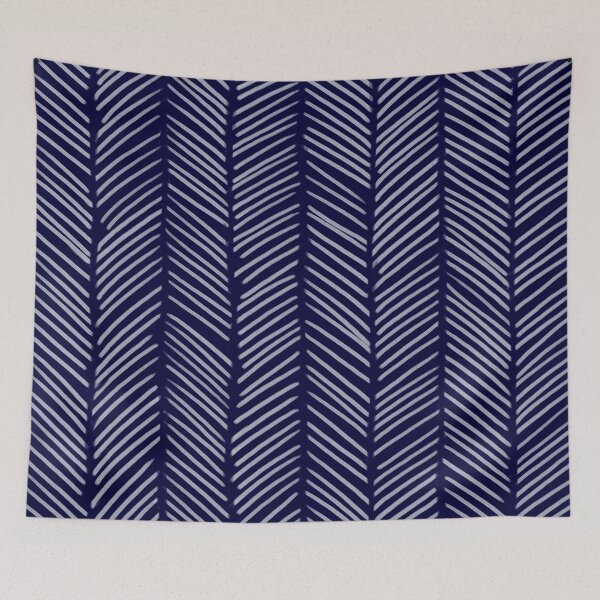 Item preview, Indigo Herringbone designed and sold by ColorObsession.