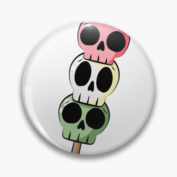 Item preview, Tri color Skull Dango on a skewer designed and sold by WildRose271.