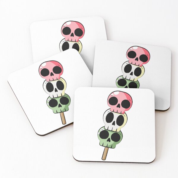 Item preview, Tri color Skull Dango on a skewer designed and sold by WildRose271.