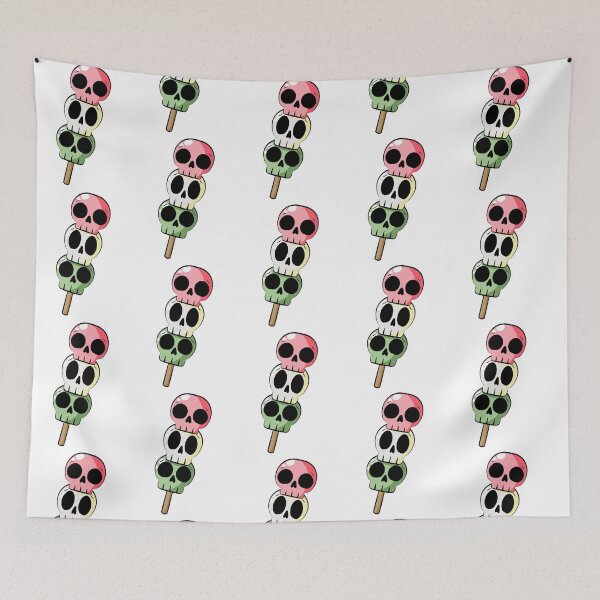 Item preview, Tri color Skull Dango on a skewer designed and sold by WildRose271.