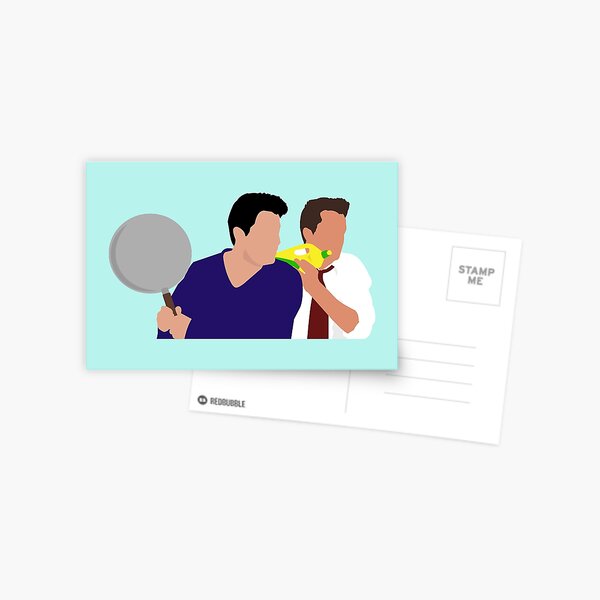 Chandler and Joey Postcard
