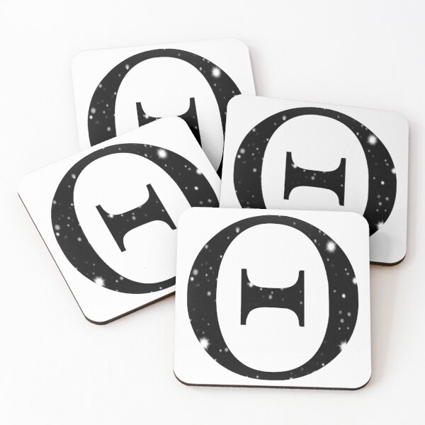 Item preview, Black and White Star Print Greek Letter Theta designed and sold by Katies1800.