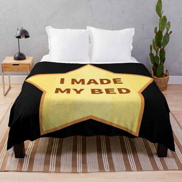 Item preview, I Made My Bed (Gold Stars) designed and sold by SarcasticWords.