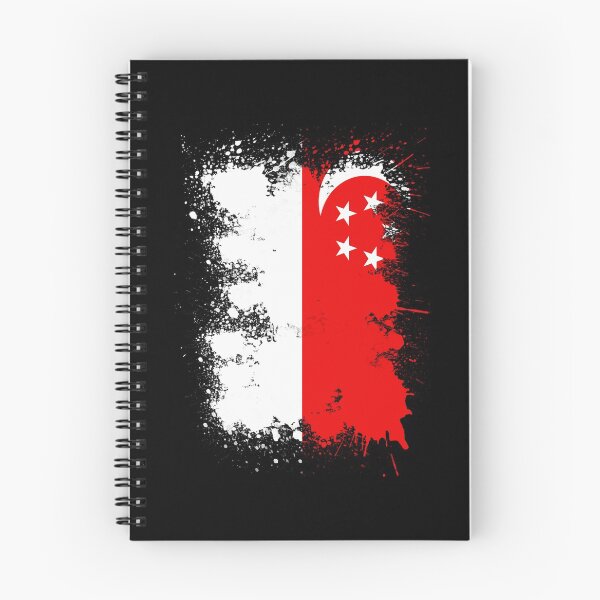 Item preview, Singapore flag color blob art designed and sold by Argentini.