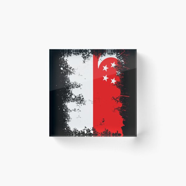 Item preview, Singapore flag color blob art designed and sold by Argentini.