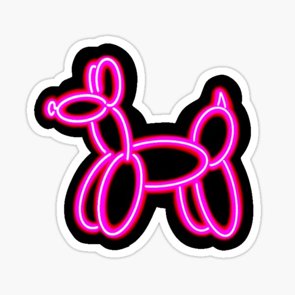 Item preview, Balloon animal neon sign designed and sold by EmeraldScorpion.