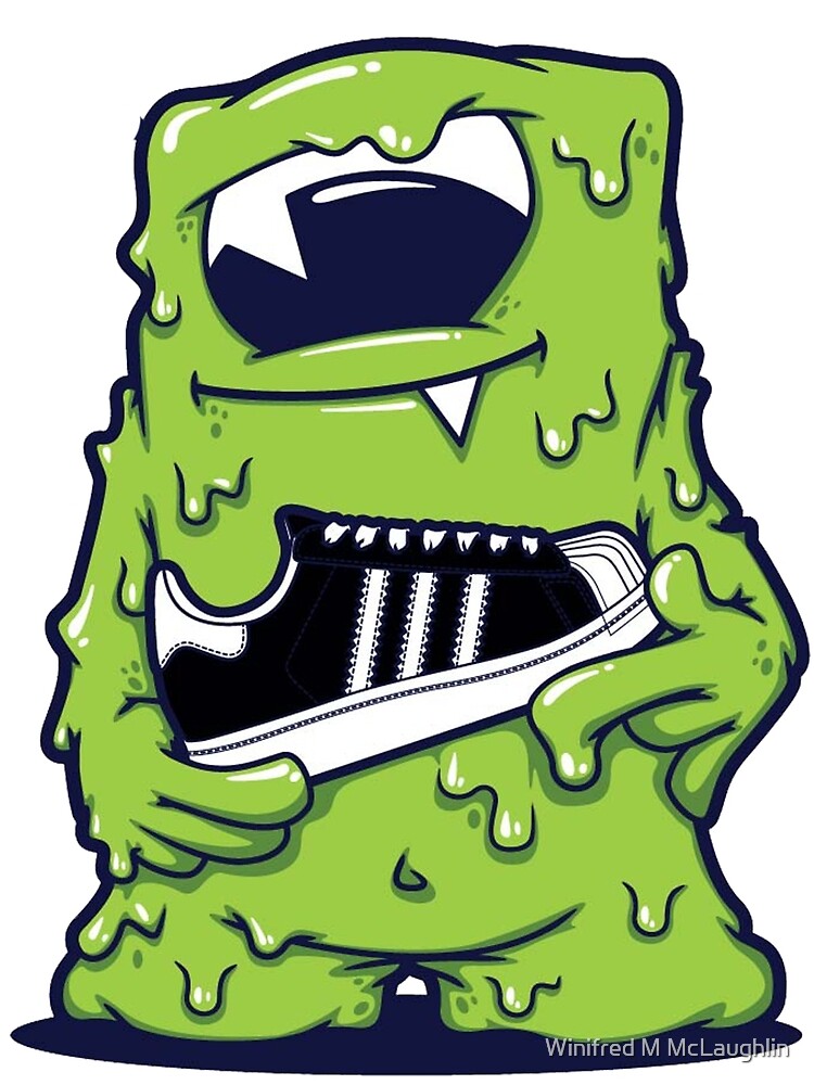 "Light Green Monster shoes Art Design Monster" Tshirt by