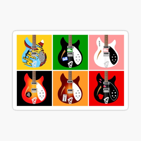 Paul Weller's Jam Rickenbacker Guitars Sticker