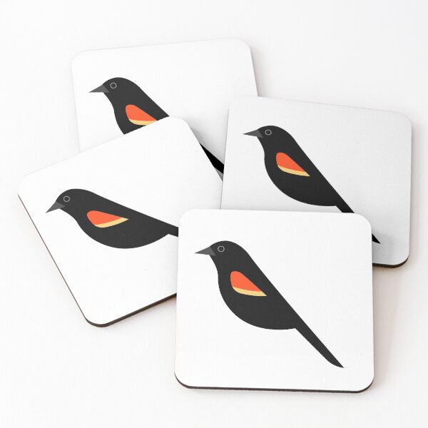 Item preview, Minimalist Red-winged Blackbird designed and sold by jspiggle.