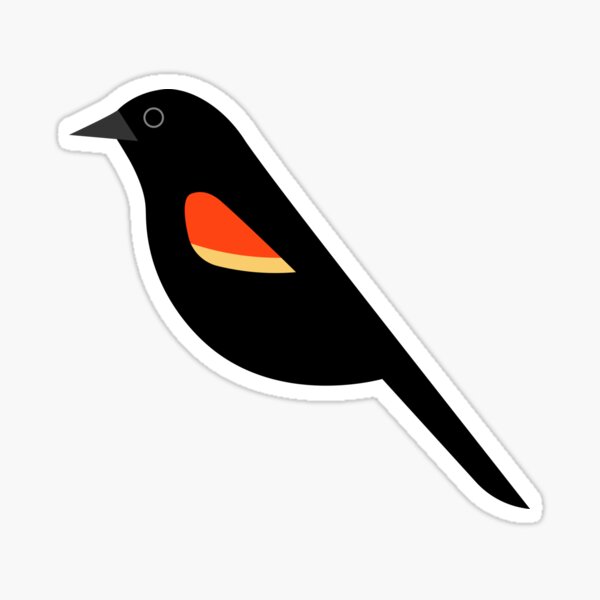Item preview, Minimalist Red-winged Blackbird designed and sold by jspiggle.