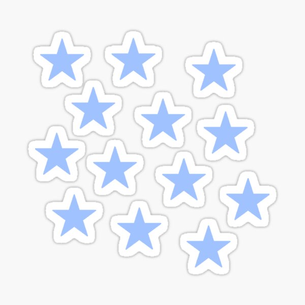 “Blue Stars” Sticker for Sale by nellahh | Redbubble