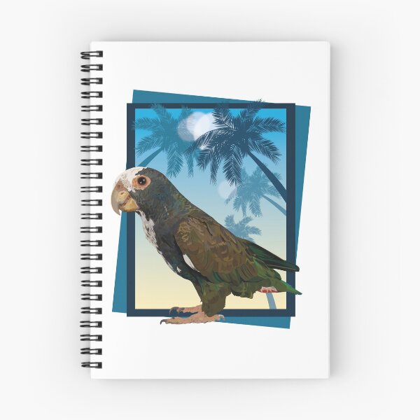 Item preview, white-crowned parrot designed and sold by obscurite.