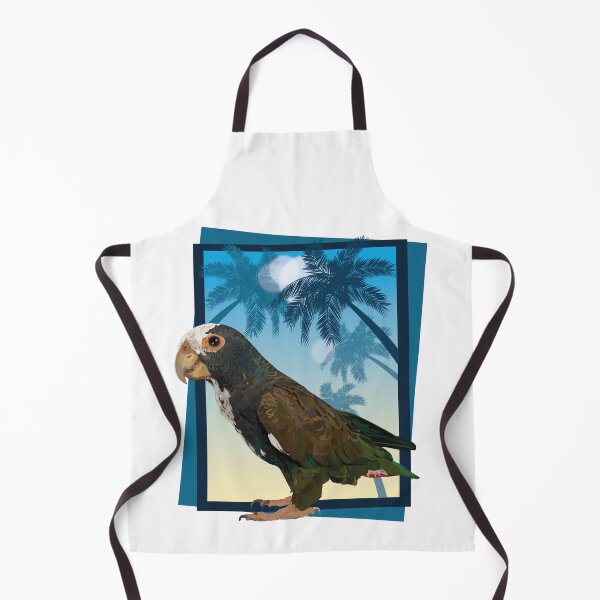 Item preview, white-crowned parrot designed and sold by obscurite.