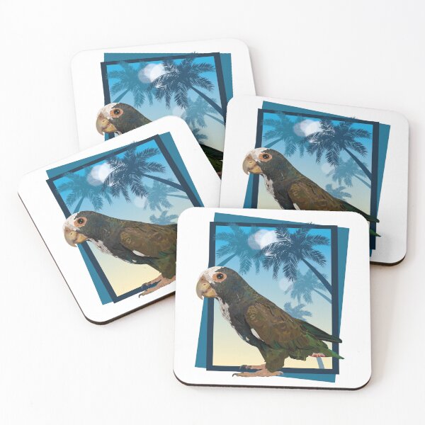 Item preview, white-crowned parrot designed and sold by obscurite.