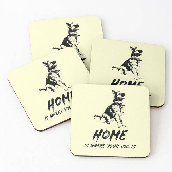 Item preview, Home Is Where Your Dog Is for K9 Canine lovers / German Shep designed and sold by Naumovski.