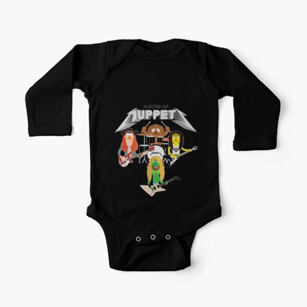 Master of Muppets 2 - Muppets como Metallica Band Body de manga larga para bebé
