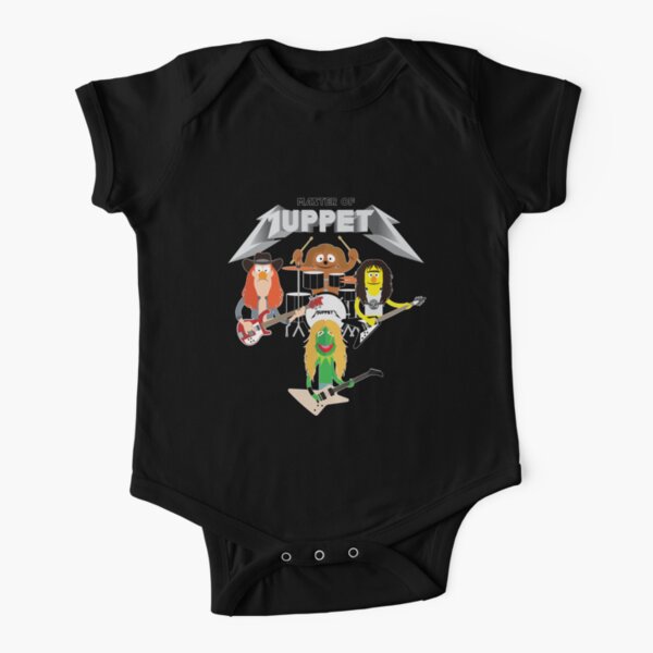 Master of Muppets 2 - Muppets en tant que groupe Metallica Body manches courtes
