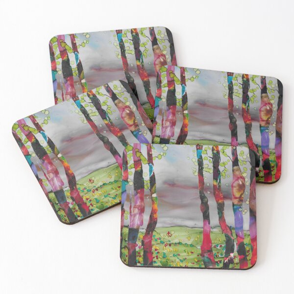 Item preview, Colourful trees designed and sold by Lonabourke.