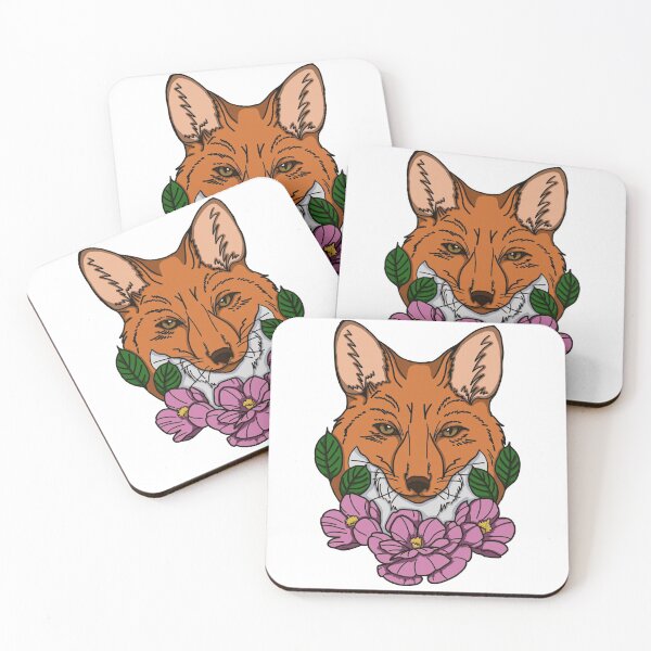 Item preview, Floral Fox designed and sold by bethfrostart.