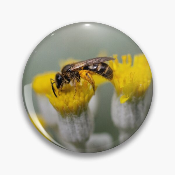Item preview, Tiny Bee enjoying Tiny Flowers designed and sold by Kasia Design.
