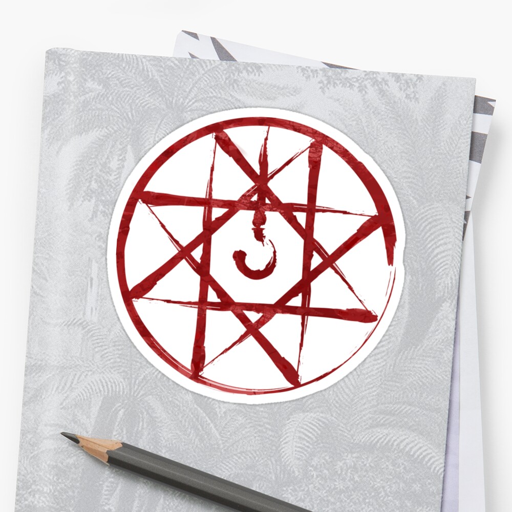 Full Metal Alchemist Blood Seal Stickers By Camdoesdesign Redbubble   Stf,small,600x600 C,0,0,1000,1000.u4 