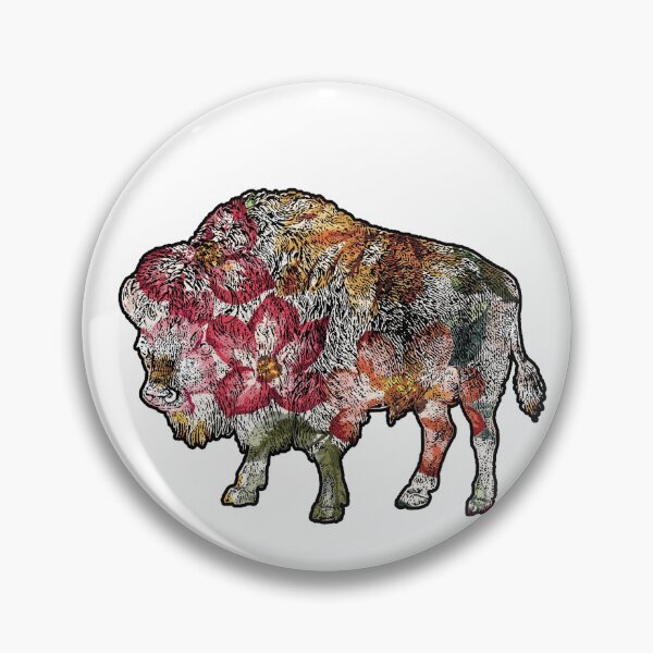 Item preview, Buffalo and Flowers Pattern designed and sold by Eduardo Tavares.