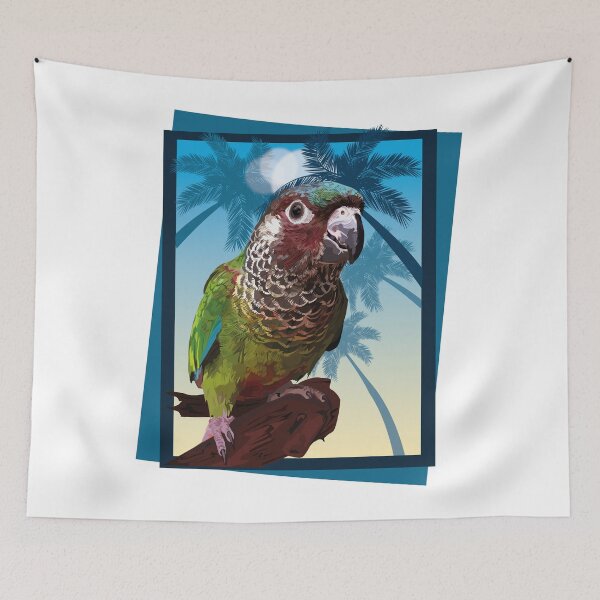 Item preview, painted parakeet designed and sold by obscurite.